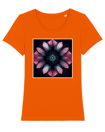 pink flower Bright Orange