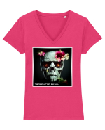 terminator skull Tricou mânecă scurtă guler V Damă Evoker