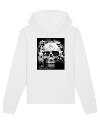black and white skull White