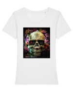 arnold skull Tricou mânecă scurtă guler larg fitted Damă Expresser
