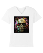 arnold skull Tricou mânecă scurtă guler V Bărbat Presenter