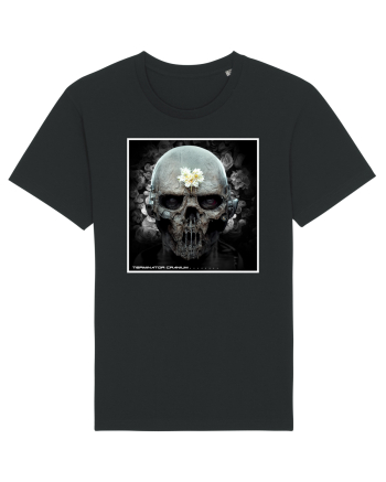horror terminator cranium Black