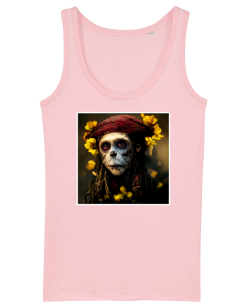 jack sparow as monkey Cotton Pink