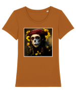 jack sparow as monkey Tricou mânecă scurtă guler larg fitted Damă Expresser