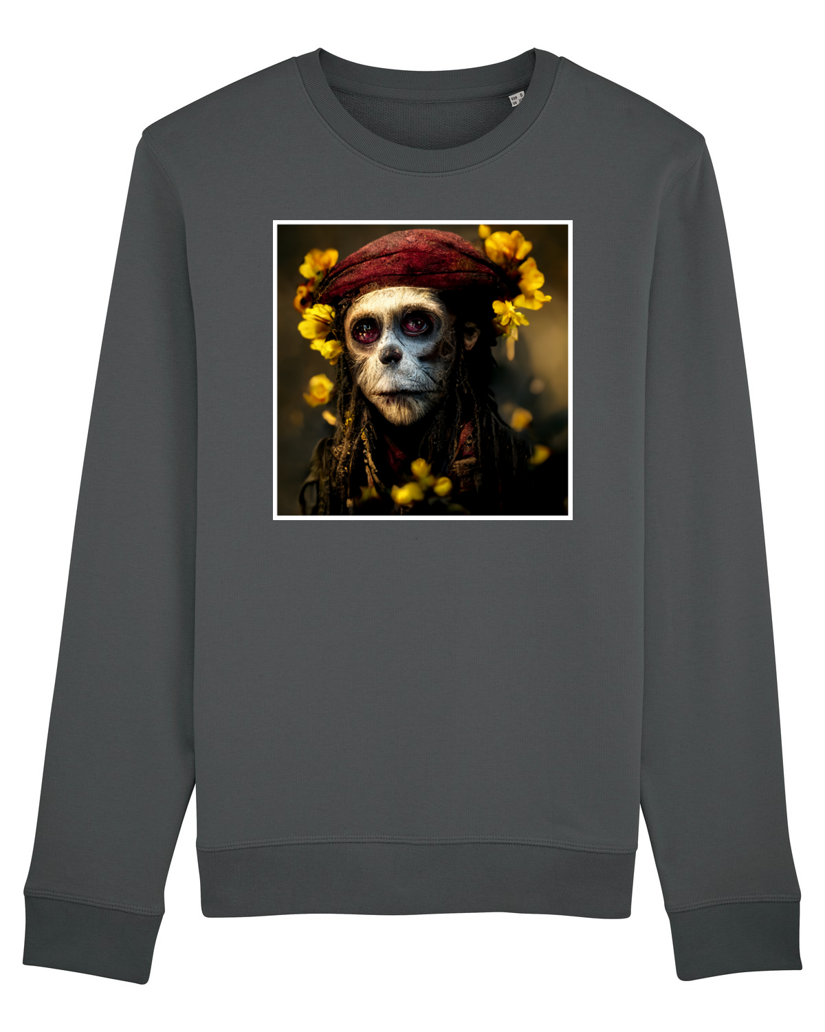 Bluză mânecă lungă Unisex Rise Anthracite