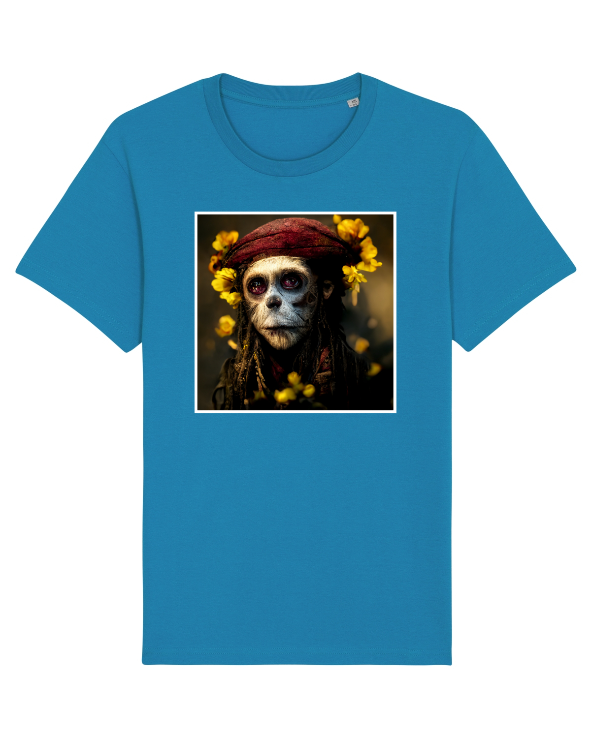 Tricou mânecă scurtă Unisex Rocker Azur