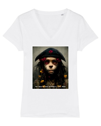 monkey as jack sparow  White