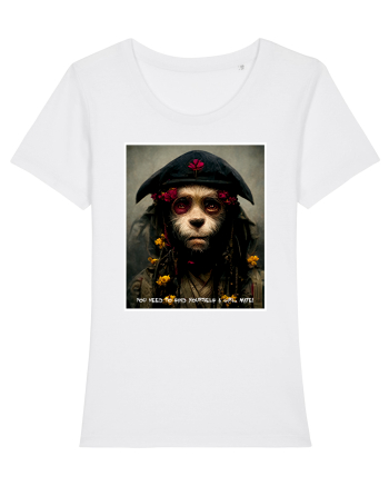 monkey as jack sparow  White
