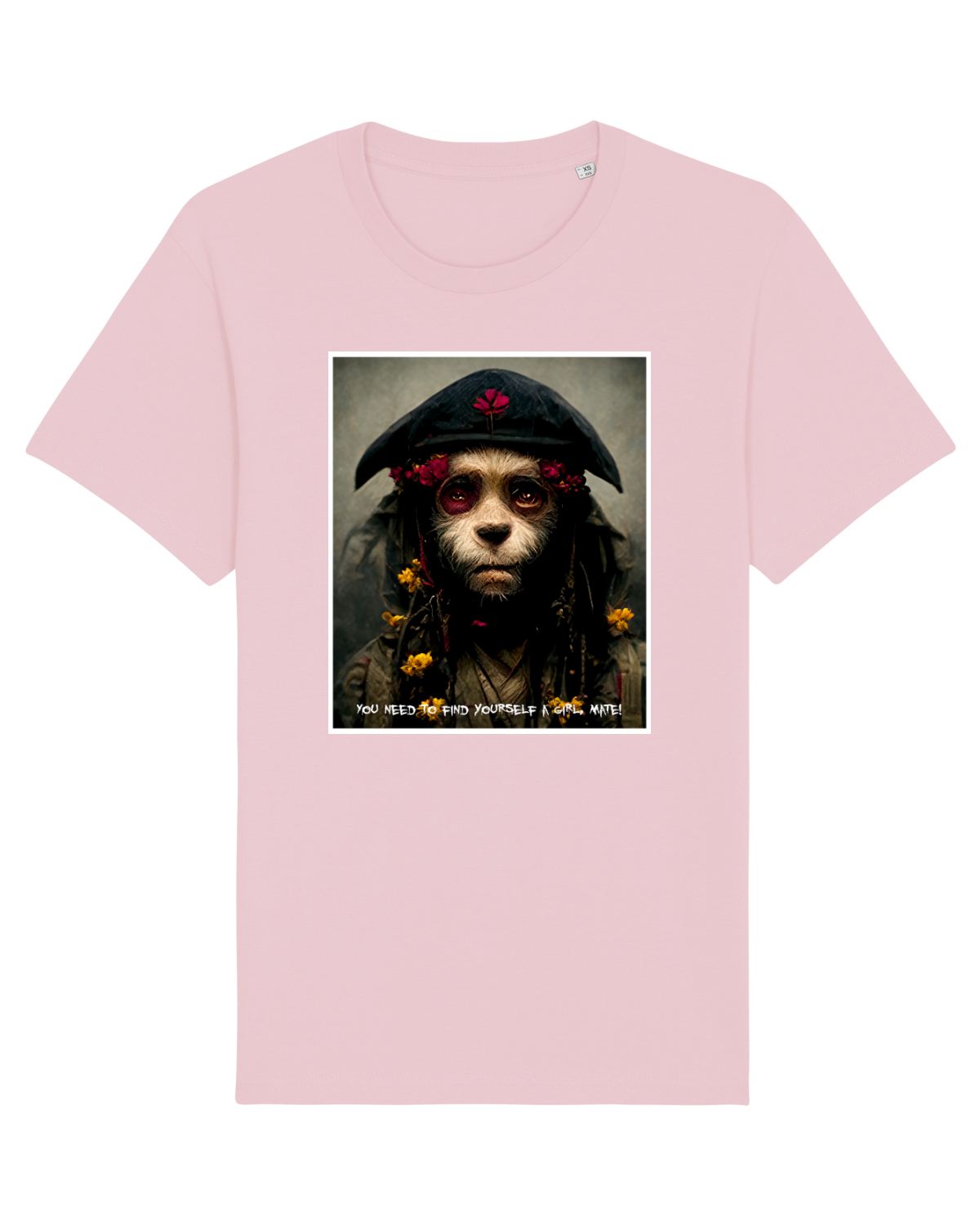 Tricou mânecă scurtă Unisex Rocker Cotton Pink