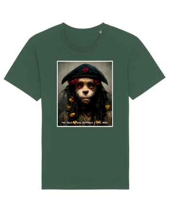 monkey as jack sparow  Bottle Green