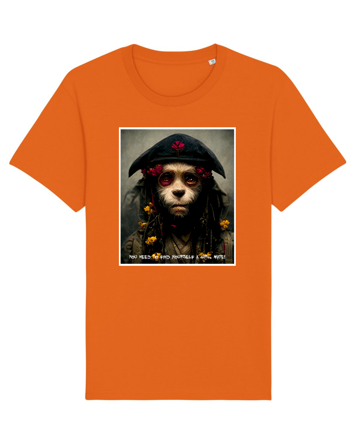 Tricou mânecă scurtă Unisex Rocker Bright Orange