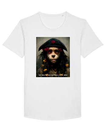 monkey as jack sparow  White