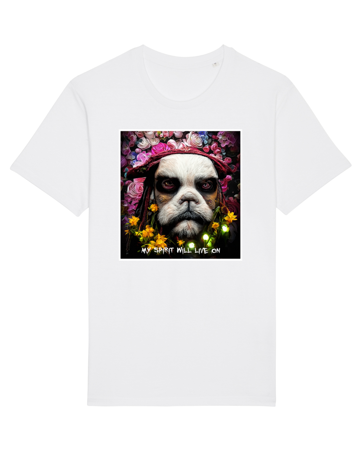 Tricou mânecă scurtă Unisex Rocker White