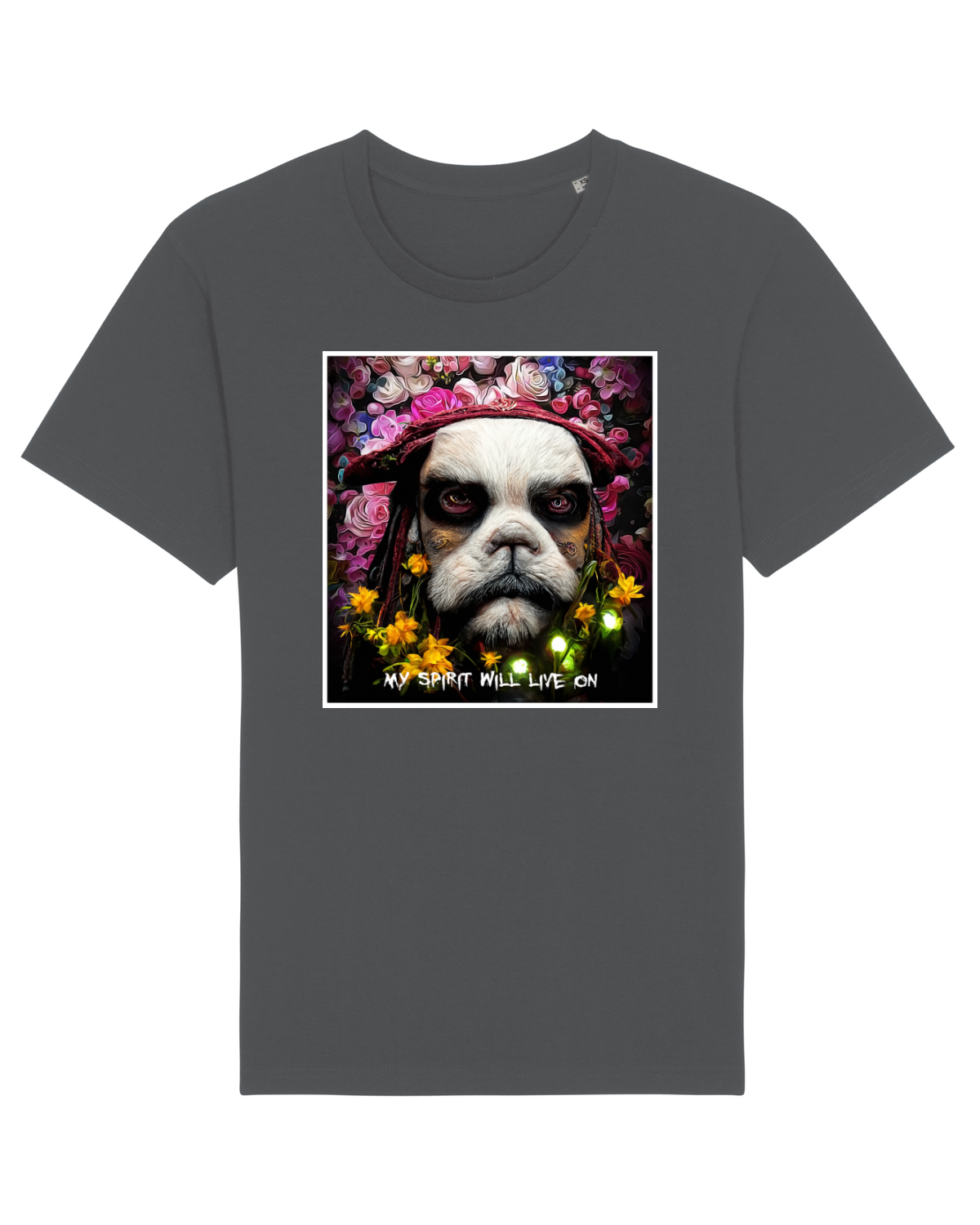 Tricou mânecă scurtă Unisex Rocker Anthracite