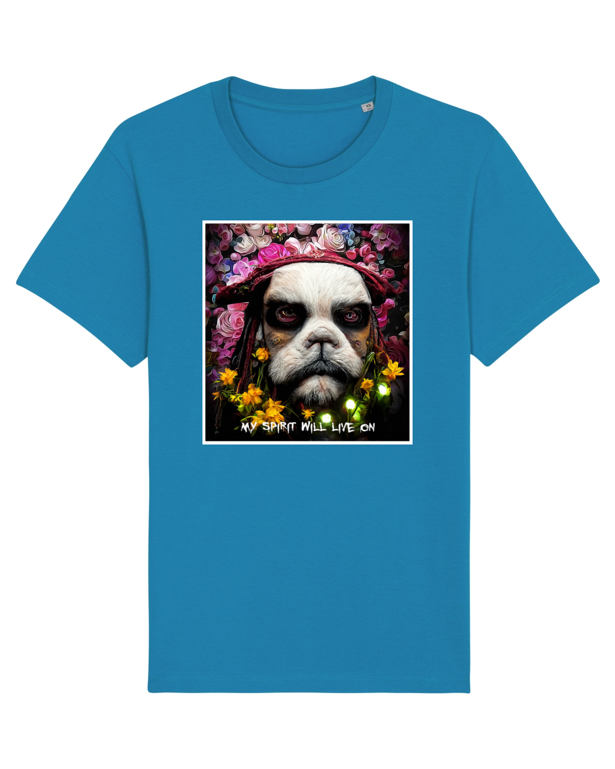 Tricou mânecă scurtă Unisex Rocker Azur