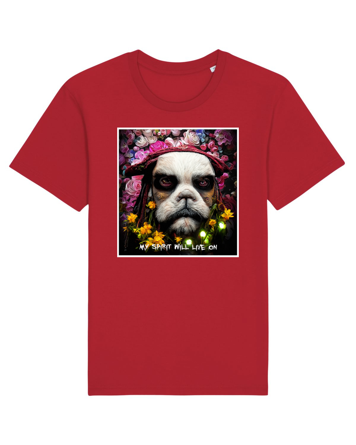 Tricou mânecă scurtă Unisex Rocker Red
