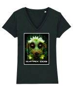 matrix dog Tricou mânecă scurtă guler V Damă Evoker