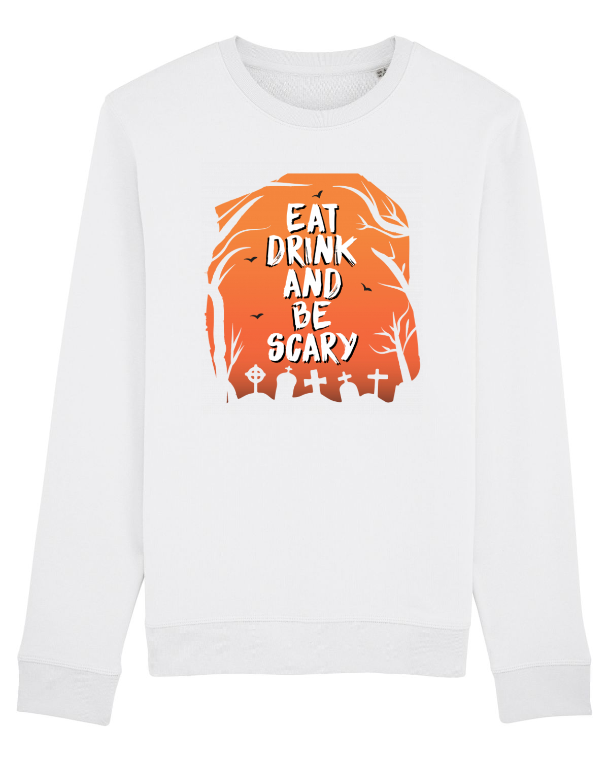 Bluză mânecă lungă Unisex Rise White