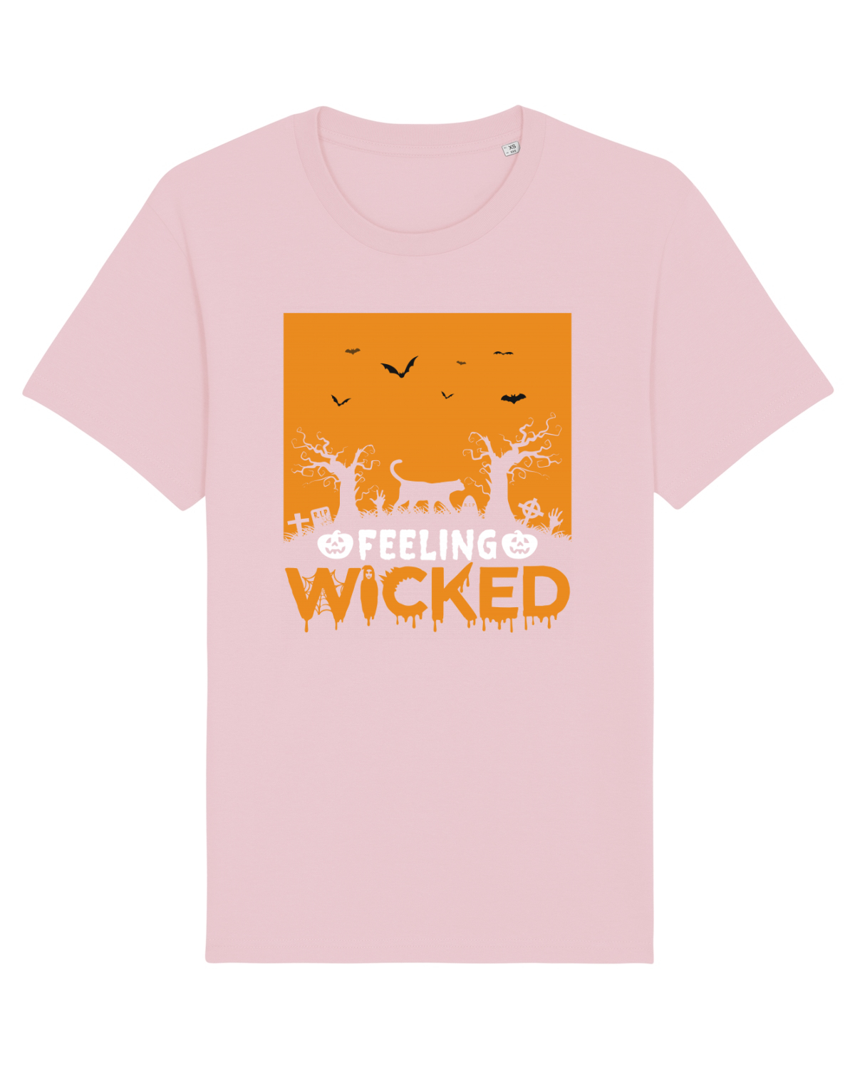 Tricou mânecă scurtă Unisex Rocker Cotton Pink
