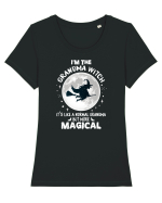 Grandma Witch Tricou mânecă scurtă guler larg fitted Damă Expresser