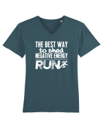 RUN Tricou mânecă scurtă guler V Bărbat Presenter