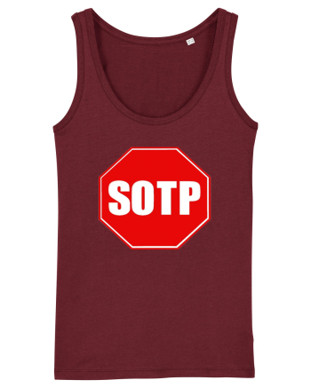 stop sign? Burgundy