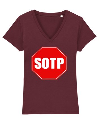 stop sign? Burgundy