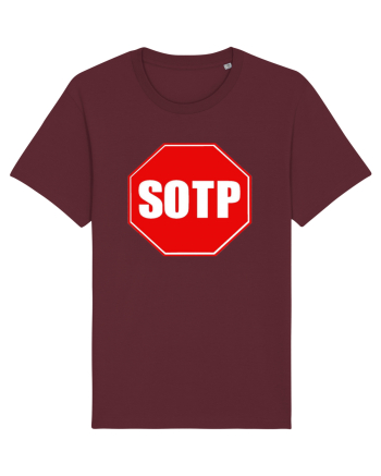 stop sign? Burgundy