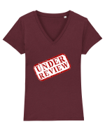 Under review Tricou mânecă scurtă guler V Damă Evoker