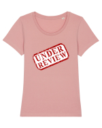 Under review Tricou mânecă scurtă guler larg fitted Damă Expresser