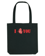 I LOVE YOU Sacoșă textilă