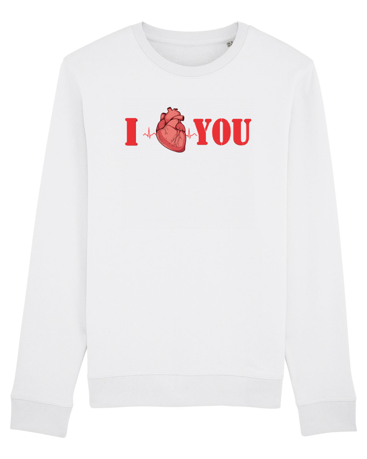 Bluză mânecă lungă Unisex Rise White