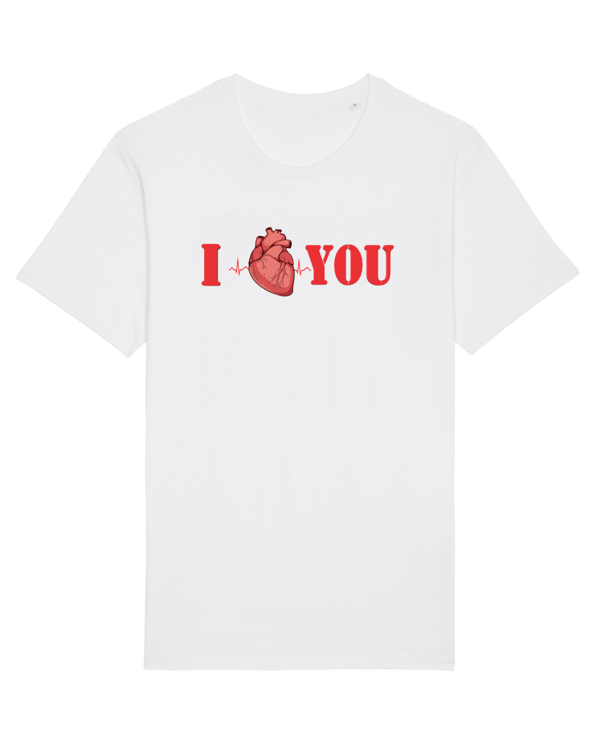 Tricou mânecă scurtă Unisex Rocker White