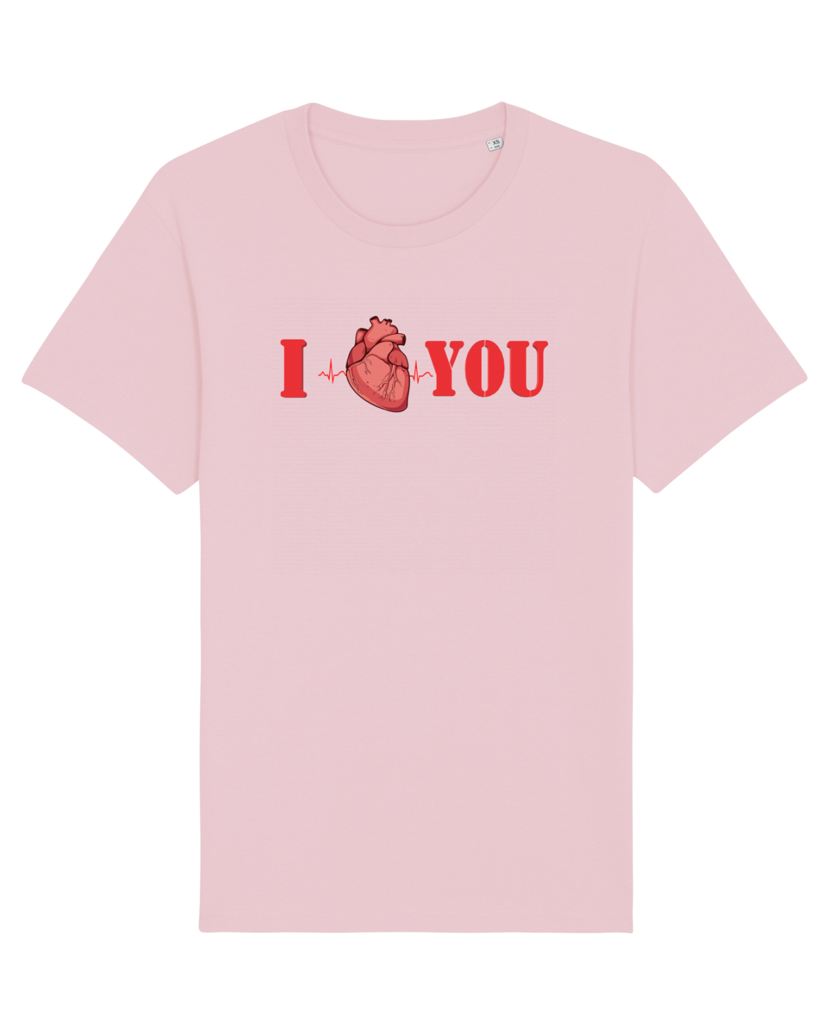 Tricou mânecă scurtă Unisex Rocker Cotton Pink