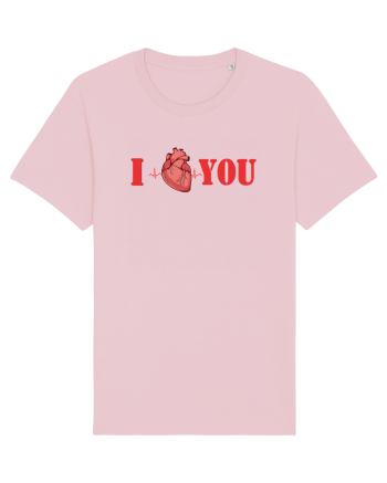 I LOVE YOU Cotton Pink