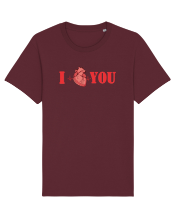 I LOVE YOU Burgundy