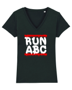 RUN ABC Tricou mânecă scurtă guler V Damă Evoker