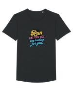 Run like your kids are looking for you Tricou mânecă scurtă guler larg Bărbat Skater
