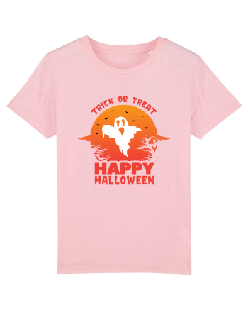 Happy Halloween Trick or Treat Cotton Pink