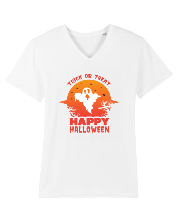 Happy Halloween Trick or Treat White
