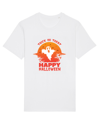 Happy Halloween Trick or Treat White