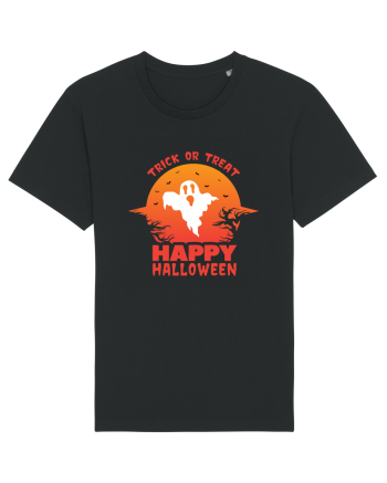 Happy Halloween Trick or Treat Black