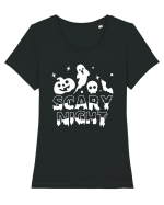 Scary Night Tricou mânecă scurtă guler larg fitted Damă Expresser