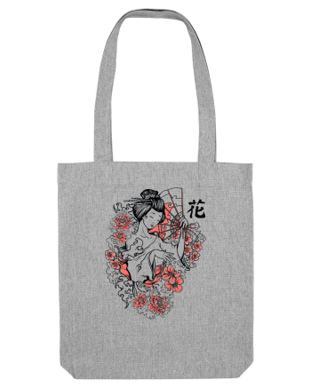 Geisha Flowers Heather Grey