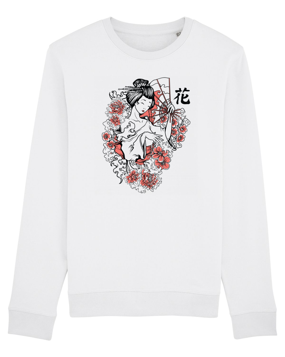 Bluză mânecă lungă Unisex Rise White