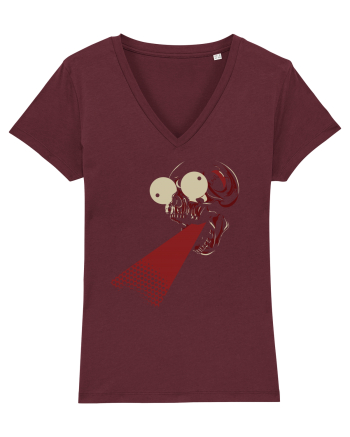 Retro Skull Burgundy