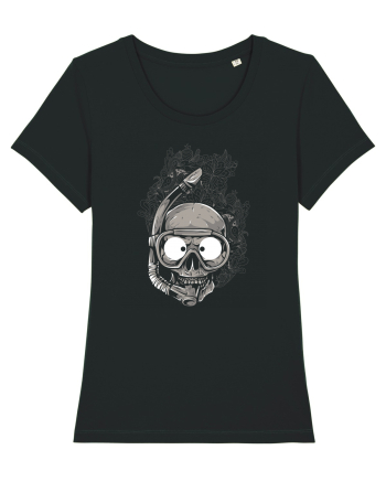Scuba Diving Skull Black