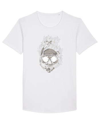 Scuba Diving Skull White