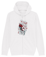 Poinsettia Girl Hanorac cu fermoar Unisex Connector
