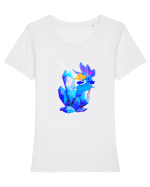 Zână fermecată  Tricou mânecă scurtă guler larg fitted Damă Expresser